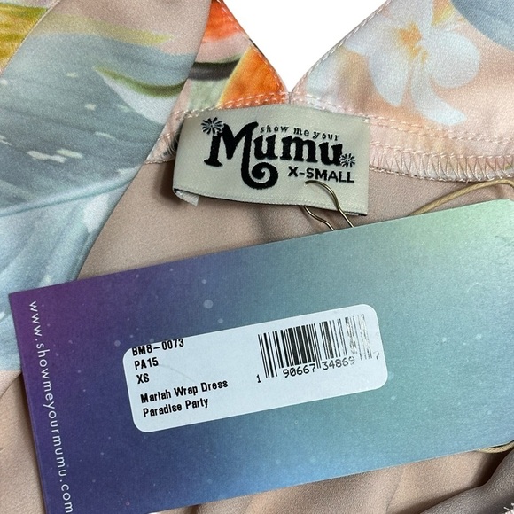 Show Me Your Mumu Mariah Wrap Maxi Dress in Paradise Party Womens XS - Picture 5 of 8